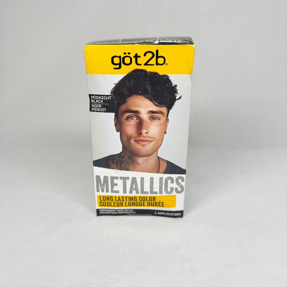 got2b Metallics Permanent Hair Color Midnight Black M71 Glossy Finish